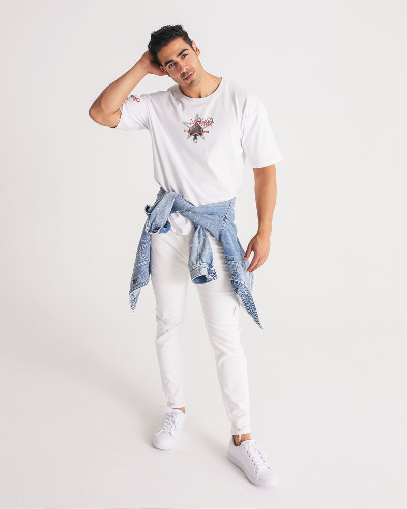 All white Men's Premium Heavyweight Tee