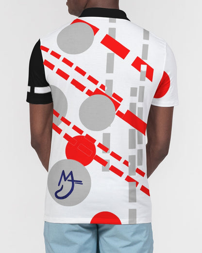 London Paris off grid by Marvin Jeans and Trinity D Marvin Men's Slim Fit Short Sleeve Polo