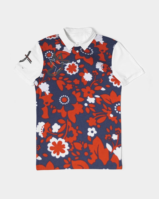 Rosemary by Marvin Jeans and Trinity D Marvin Men's Slim Fit Short Sleeve Polo