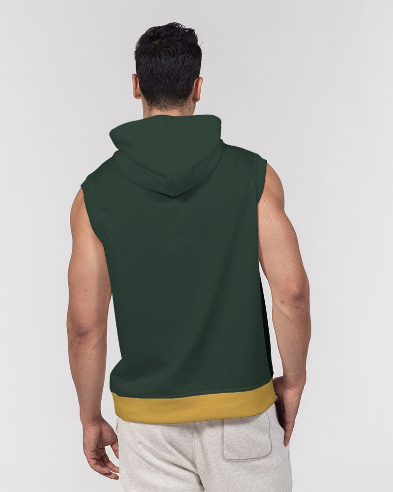 Dark green gold by Marvin Jeans and Trinity D Marvin Men's Premium Heavyweight Sleeveless Hoodie