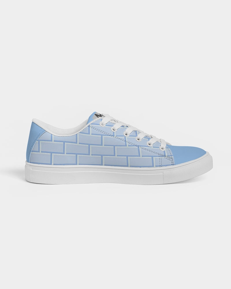 Baby blue brick Men's Faux-Leather Sneaker