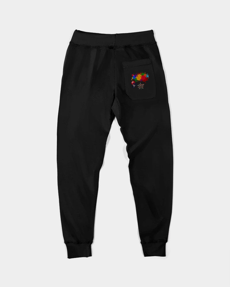 Black splash by Marvin Jeans and Trinity D Marvin Unisex Premium Fleece Joggers | Lane Seven