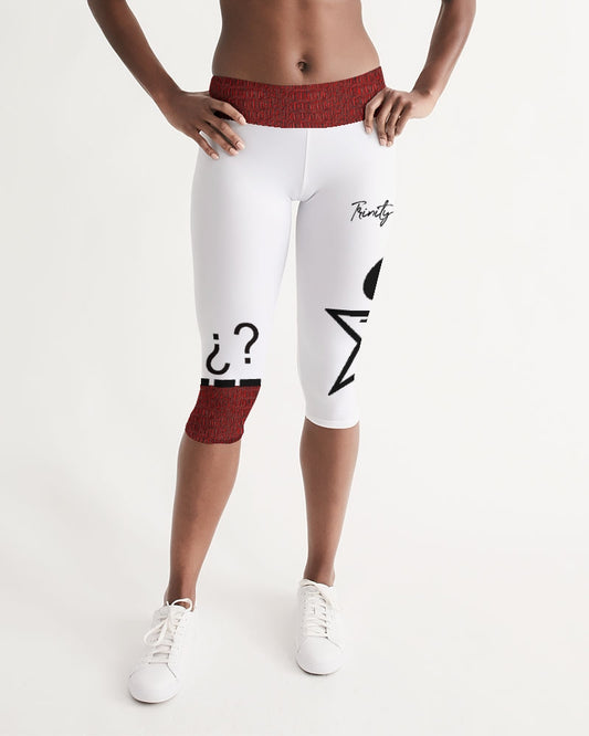 Gator red by Trinity D Marvin Women's Mid-Rise Capri