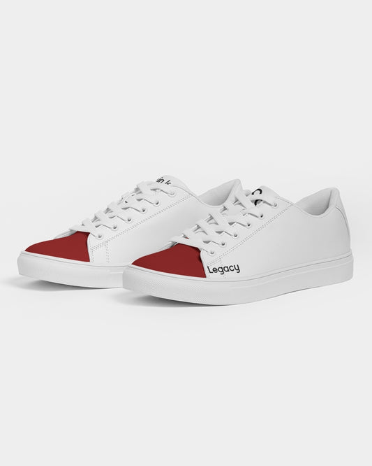 Maroon tip Legacy Men's Faux-Leather Sneaker