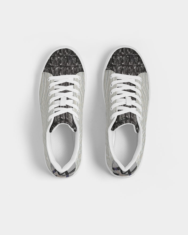 Gator black Gator white by Trinity D Marvin Men's Faux-Leather Sneaker