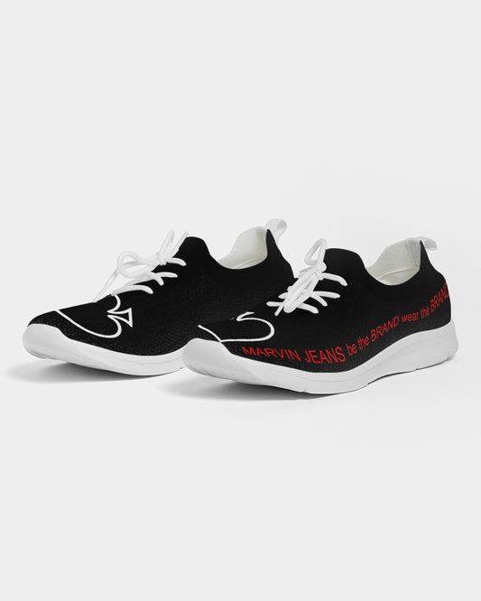 Black BY MARVIN JEANS Men's Lace Up Flyknit Shoe