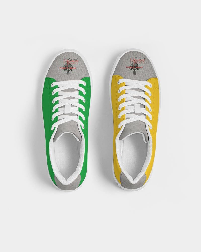 Lemon Lime Green Bay cool grey tip by Marvin Jeans and Trinity D Marvin Men's Faux-Leather Sneaker