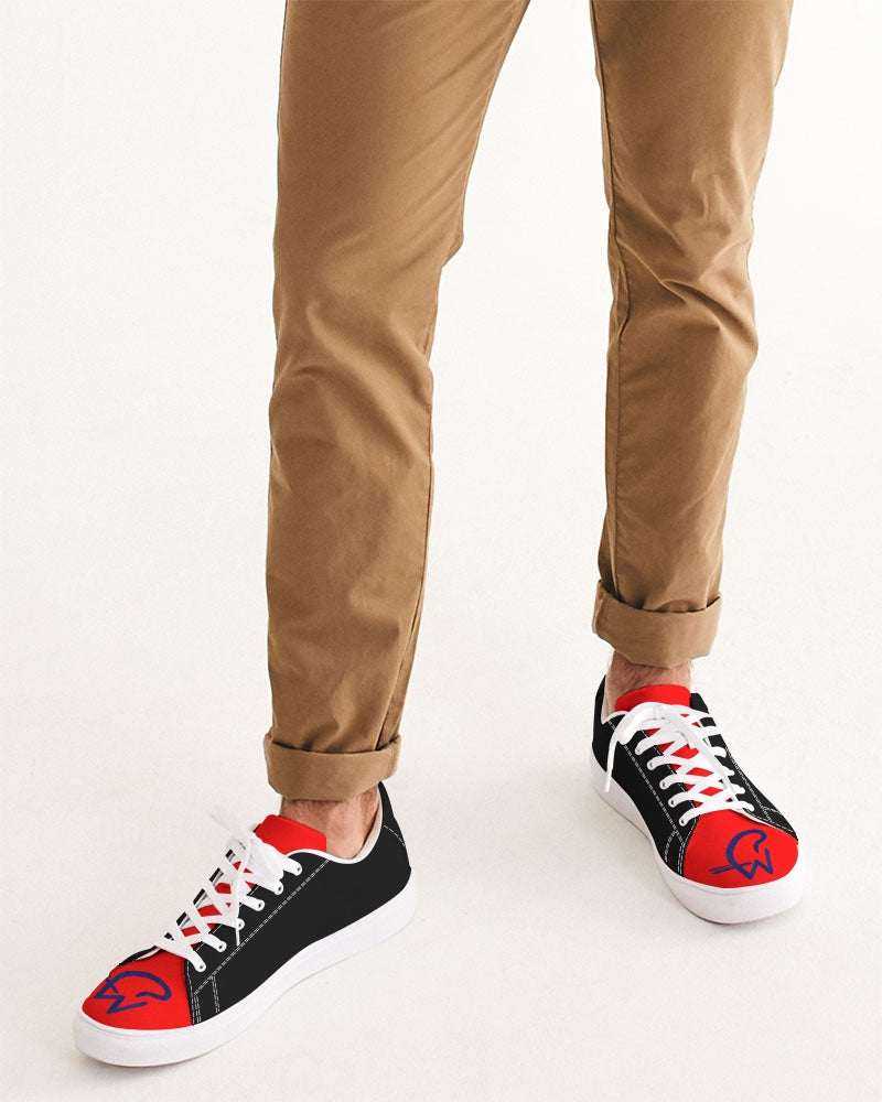 Red and black logo tipby Marvin Jeans and Trinity D Marvin Men's Faux-Leather Sneaker
