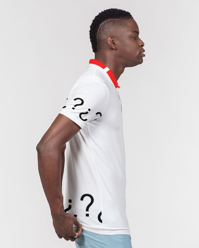 All White Legacy Men's Slim Fit Short Sleeve Polo