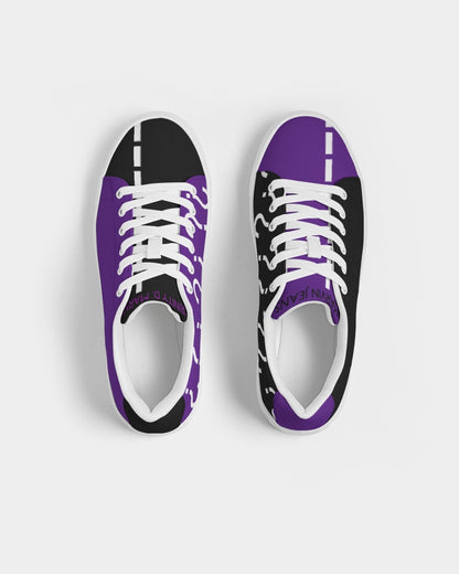 Black & purple mix Men's Faux-Leather Sneaker