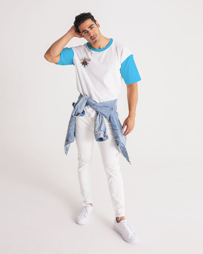 Louid blue by Marvin Jeans and Trinity D Marvin Men's Premium Heavyweight Tee