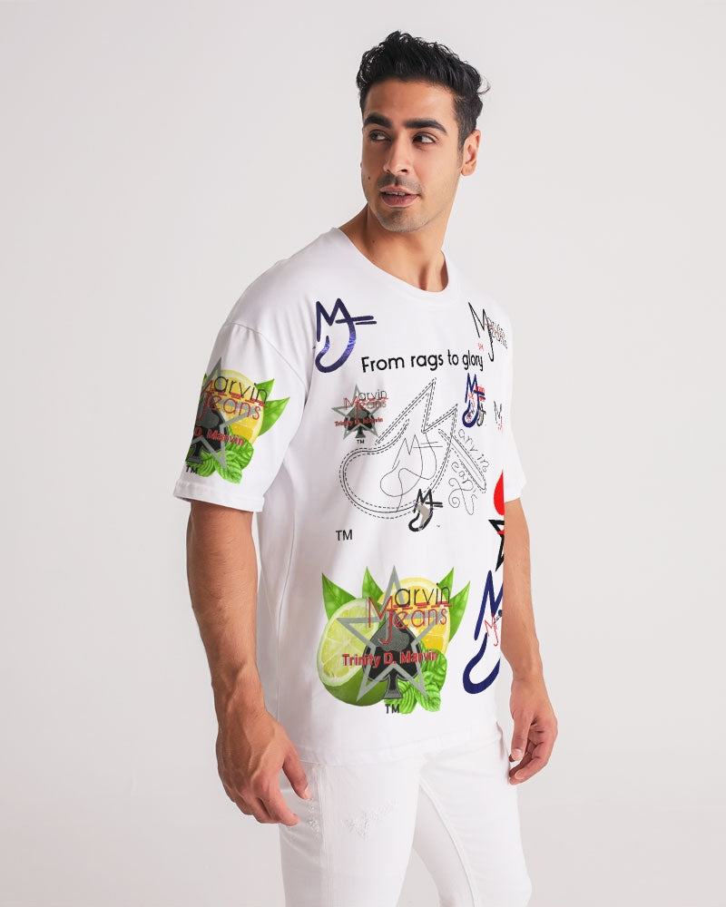 From rags to glory Logo's 2.0 by Marvin Jeans and Trinity D Marvin Men's Premium Heavyweight Tee