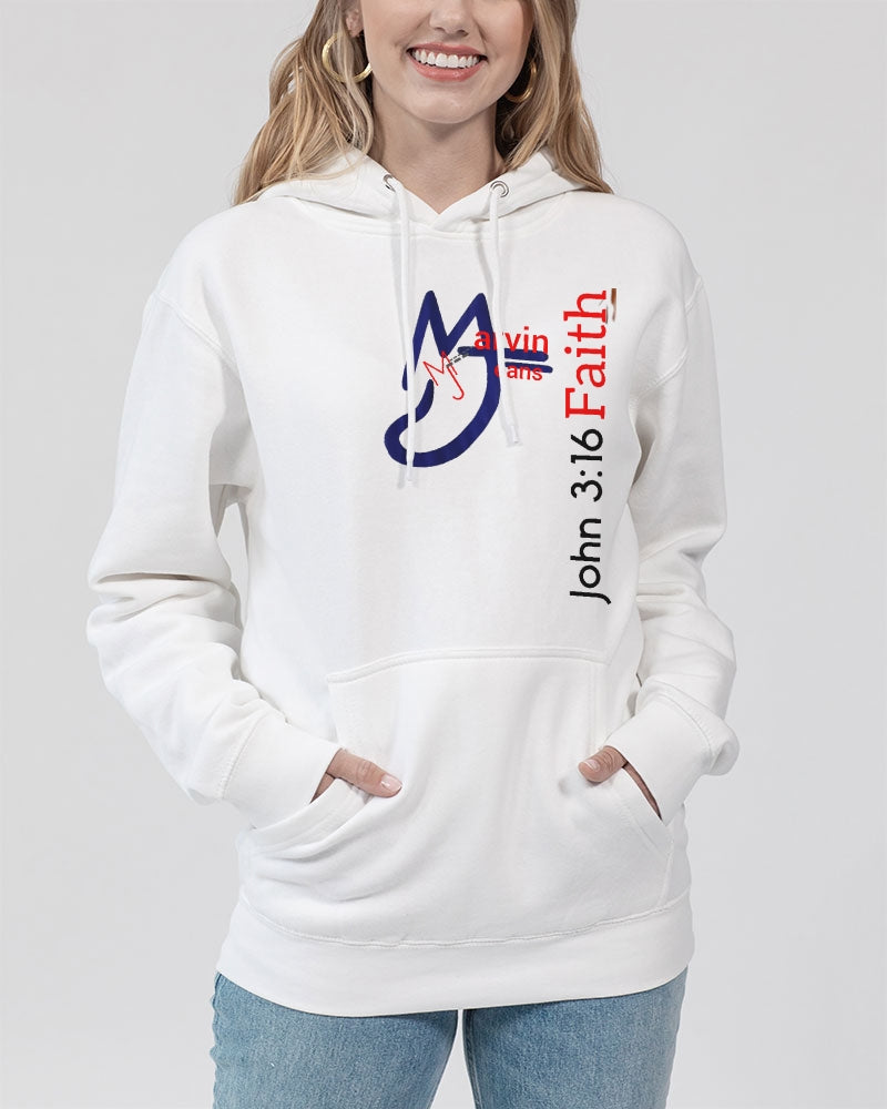 John 3:16 by Marvin Jeans and Trinity D Marvin Unisex Premium Pullover Hoodie | Lane Seven