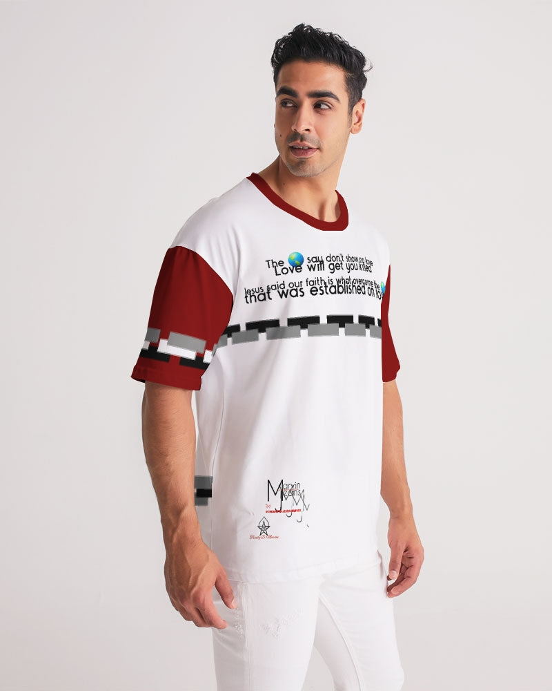 Gospel message BY MARVIN JEANS Men's Premium Heavyweight Tee
