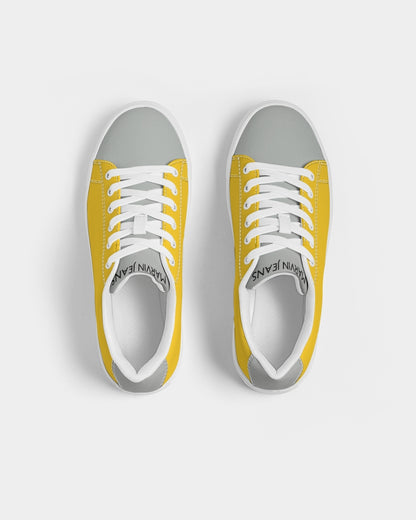 Yellow mixture Men's Faux-Leather Sneaker