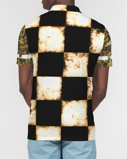 Bold gold mix by Marvin Jeans and Trinity D Marvin Men's Slim Fit Short Sleeve Polo