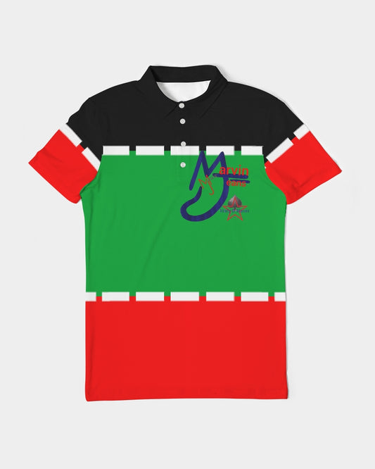 Black holiday by Marvin Jeans and Trinity D Marvin Men's Slim Fit Short Sleeve Polo
