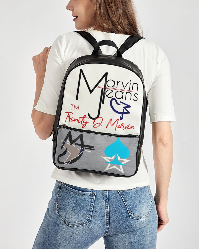 Logo's by Marvin Jeans and Trinity D. Marvin Classic Faux Leather Backpack