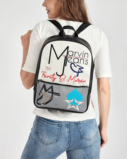 Logo's by Marvin Jeans and Trinity D. Marvin Classic Faux Leather Backpack