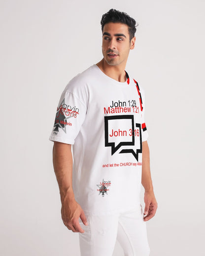 Gospel message victory BY MARVIN JEANS Men's Premium Heavyweight Tee
