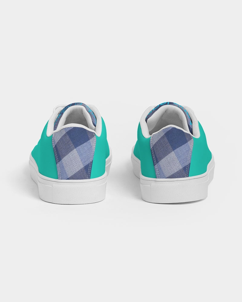 Dark mint blue stripes by Marvin Jeans and Trinity D Marvin Men's Faux-Leather Sneaker