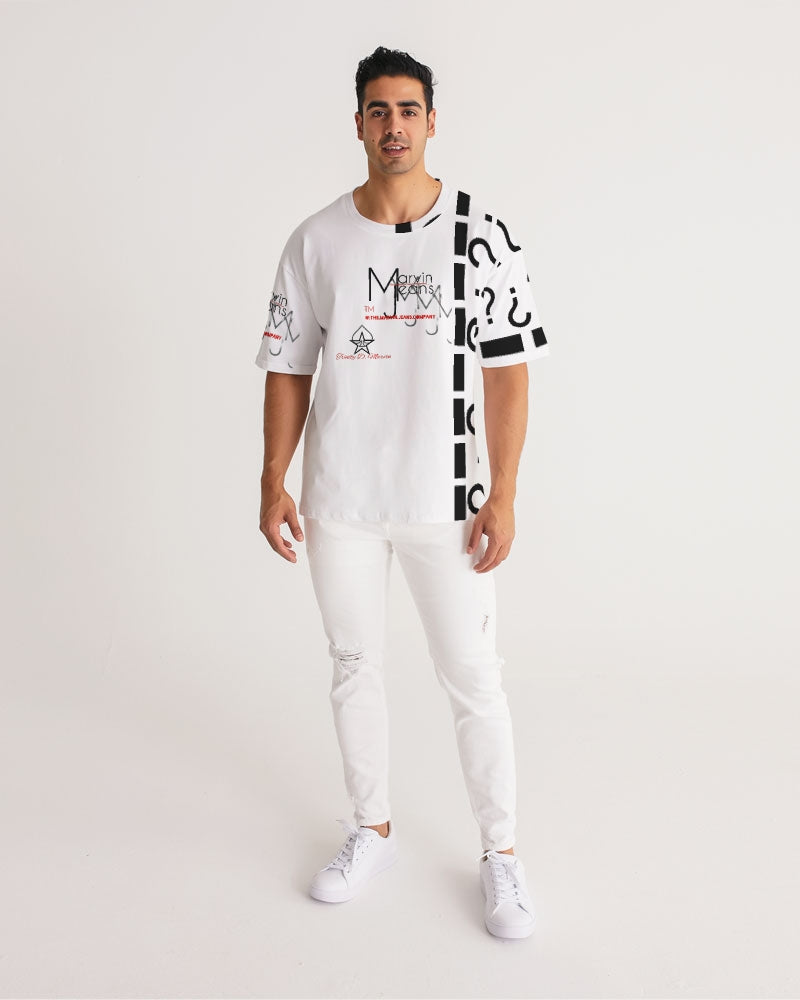 All white Marvin Jeans Men's Premium Heavyweight Tee