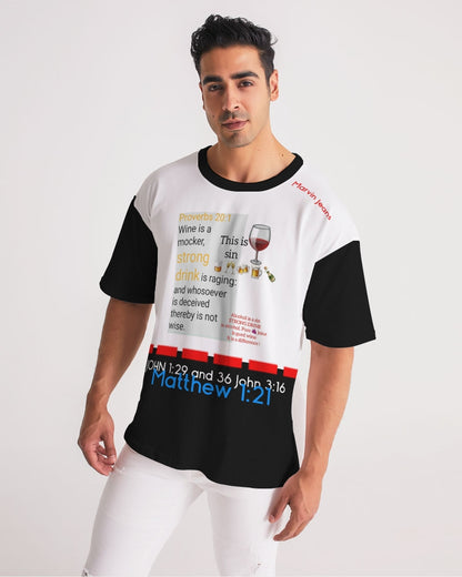 Gospel message on alcohol by Marvin Jeans and Trinity D. MARVIN Men's Premium Heavyweight Tee