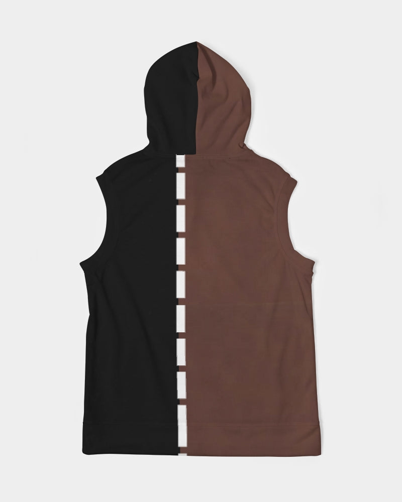 Premium half black BY MARVIN JEANS Men's Premium Heavyweight Sleeveless Hoodie