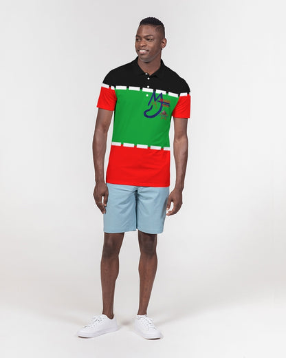 Black holiday by Marvin Jeans and Trinity D Marvin Men's Slim Fit Short Sleeve Polo