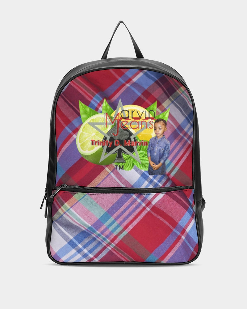 Plaids by Marvin Jeans and Trinity D Marvin Classic Faux Leather Backpack