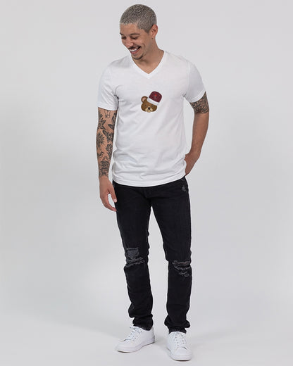 Bear cap by Marvin Jeans and Trinity D Marvin Unisex Jersey V-Neck Tee | Bella + Canvas