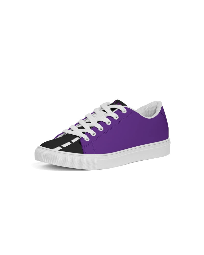 Black & purple mix Men's Faux-Leather Sneaker