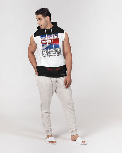 Gospel message BY MARVIN JEANS Men's Premium Heavyweight Sleeveless Hoodie