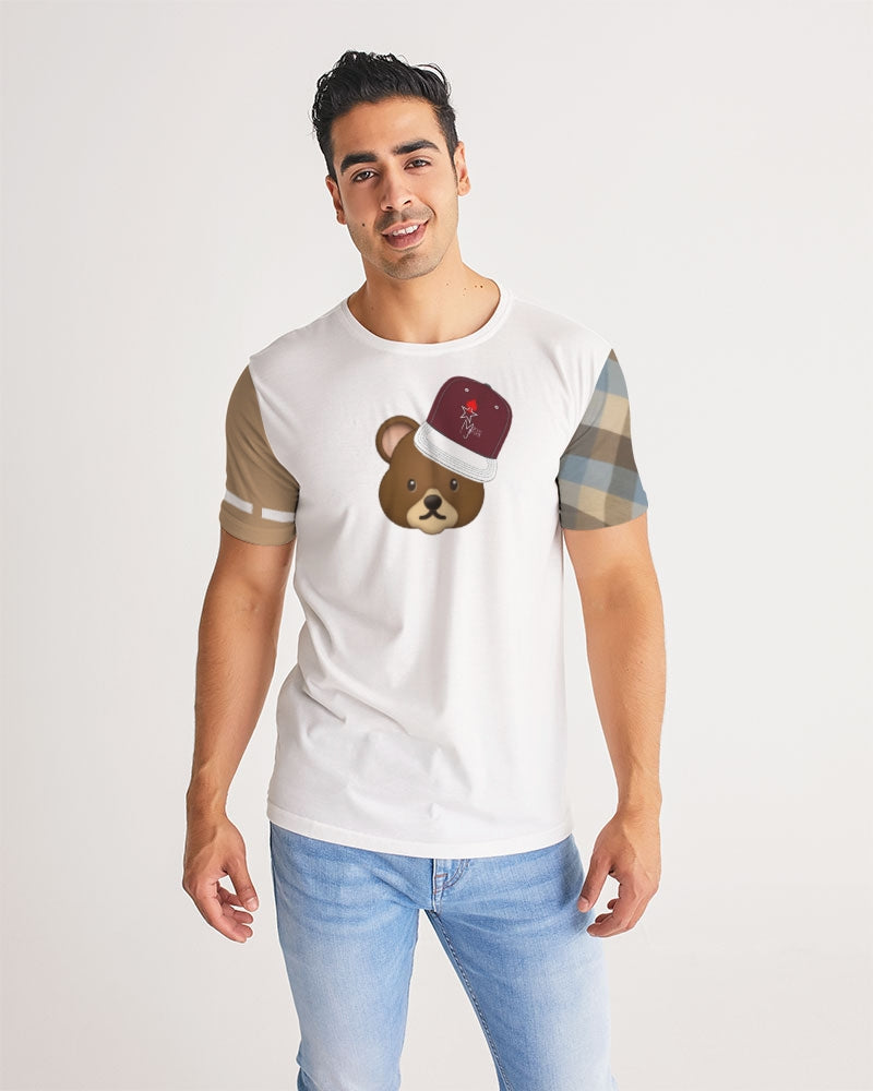 @plaids bear cap Men's Tee