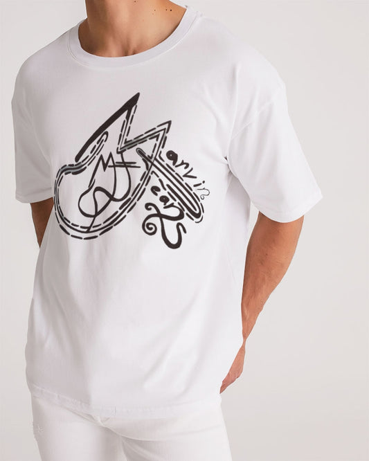 All white Marvin Jeans  Men's Premium Heavyweight Tee