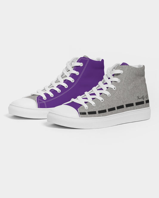 Cool grey mix half purple by Marvin Jeans and Trinity D Marvin Men's Hightop Canvas Shoe