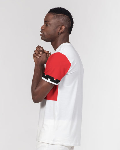 Red and White Men's Everyday Pocket Tee