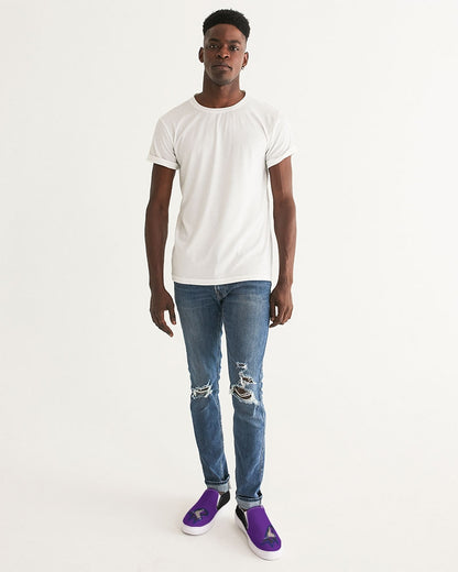 Purple black BY MARVIN JEANS Men's Slip-On Canvas Shoe