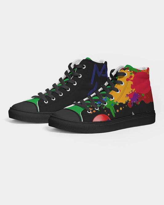 Black Splash by Marvin Jeans and Trinity D Marvin Men's Hightop Canvas Shoe - Black