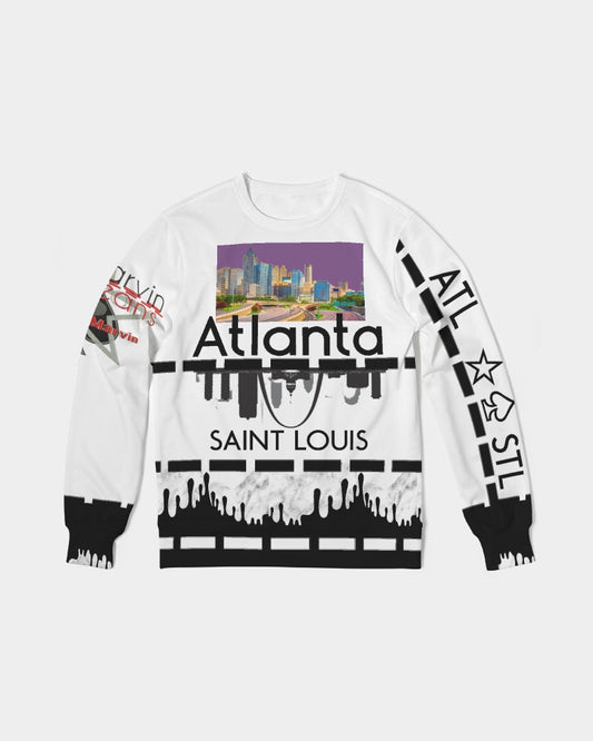 @tlanta Saint Louis by Marvin Jeans and Trinity D Marvin Men's Classic French Terry Crewneck Pullover