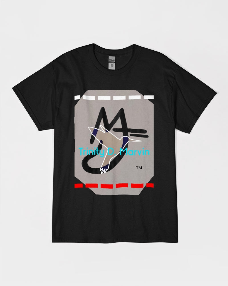 Black light grey by Marvin Jeans and Trinity D Marvin Unisex Ultra Cotton T-Shirt | Gildan