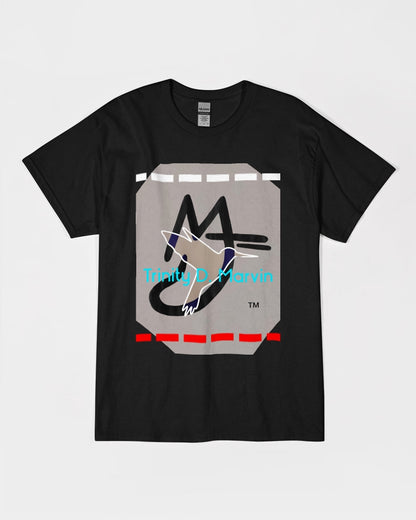 Black light grey by Marvin Jeans and Trinity D Marvin Unisex Ultra Cotton T-Shirt | Gildan