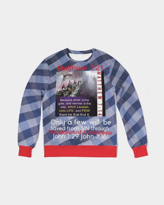 Ever red Gospel message  Men's Classic French Terry Crewneck Pullover