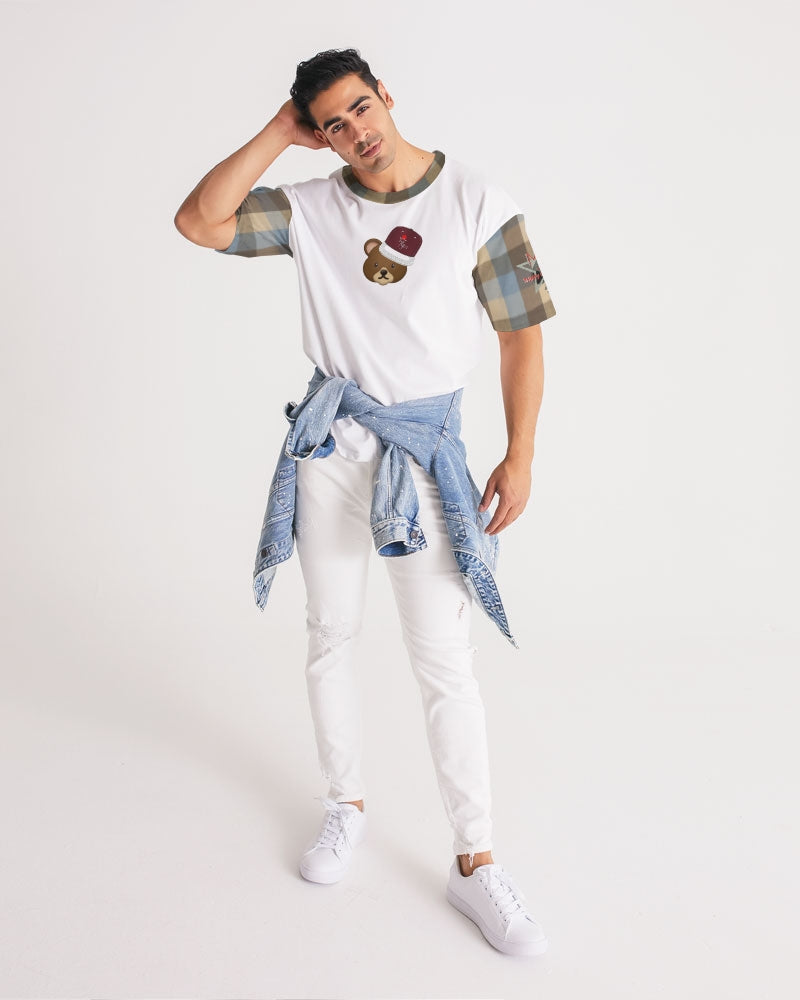 @plaids bear cap Men's Premium Heavyweight Tee