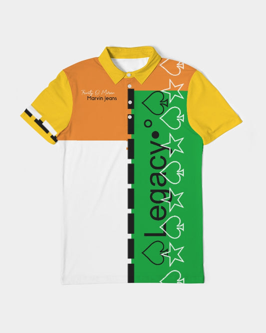 Crazy mix by Marvin Jeans and Trinity D Marvin Men's Slim Fit Short Sleeve Polo