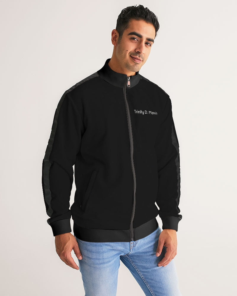 Black Legacy BY MARVIN JEANS Men's Stripe-Sleeve Track Jacket