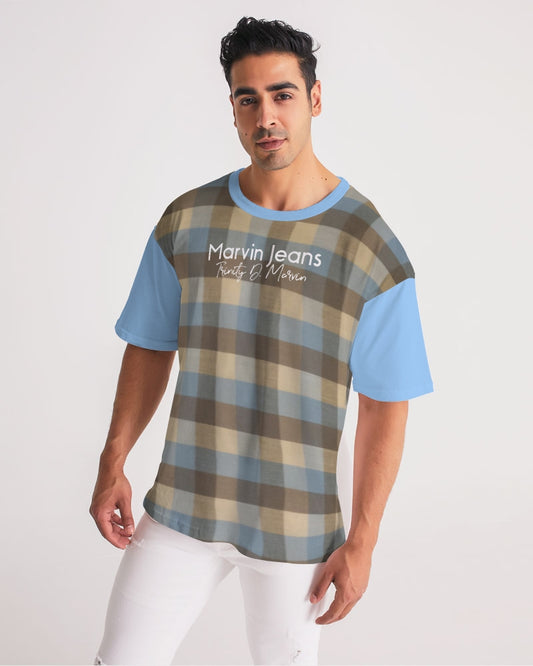 @plaids baby blue Men's Premium Heavyweight Tee