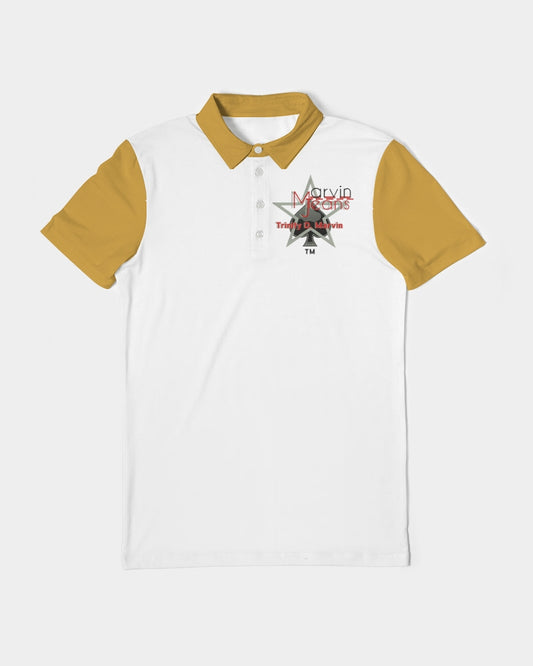 Gold Men's Slim Fit Short Sleeve Polo