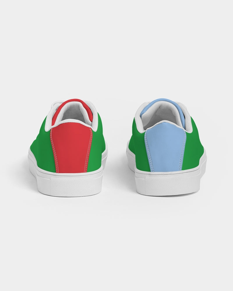 Cool colors Men's Faux-Leather Sneaker