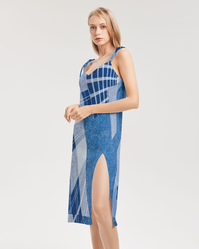 Denim by Marvin Jeans and Trinity D Marvin Women's Tie Strap Split Dress